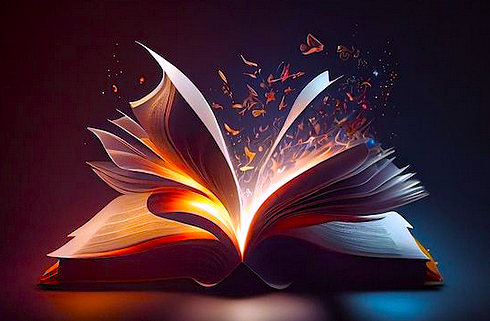 livre de magie ouvert