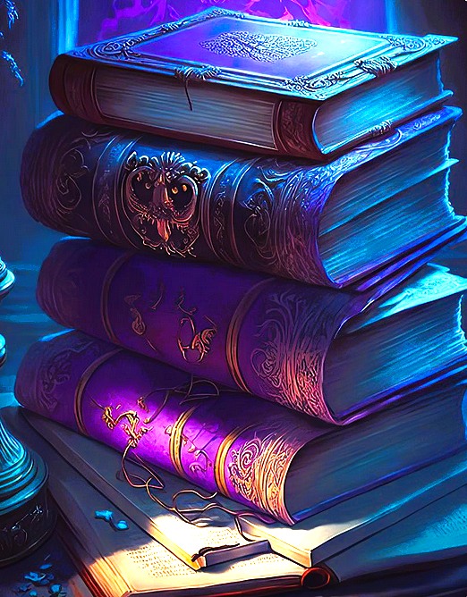pile de livre de magie